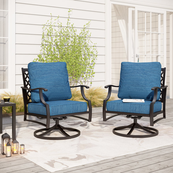 Patio swivel chairs on sale sale